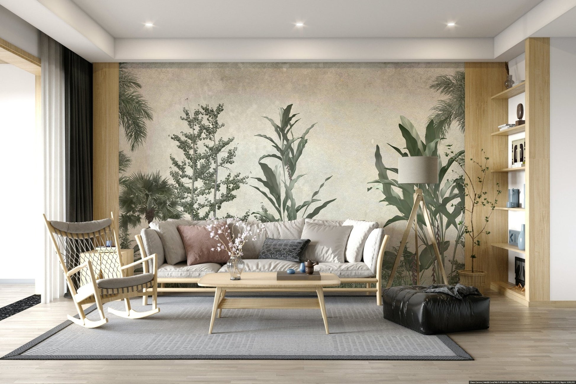 Verdant Valley Wall Mural - Wallanza