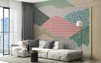 Vibrant Hills Wallpaper Mural - Wallanza