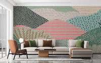 Vibrant Hills Wallpaper Mural - Wallanza