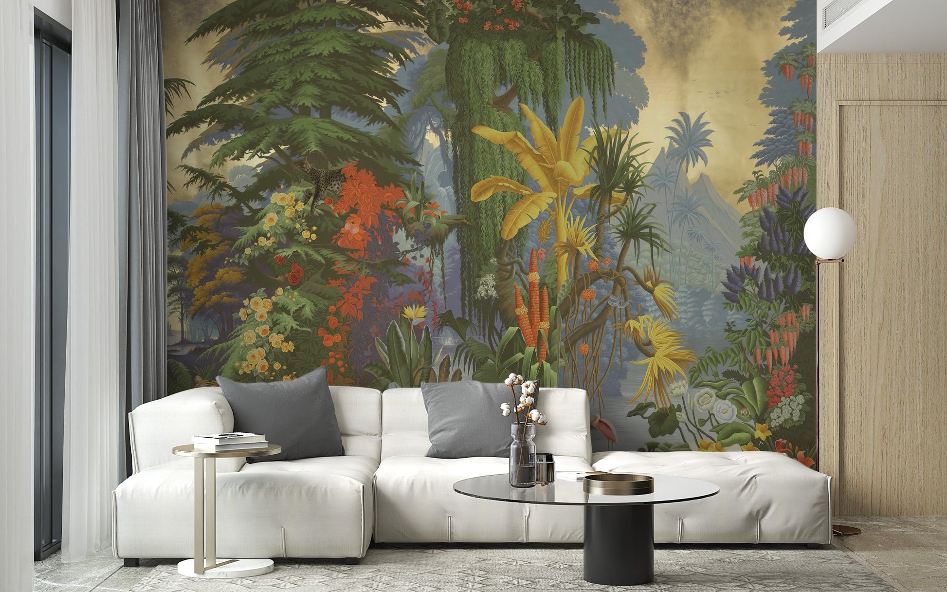 Vibrant Jungle Wall Mural - Wallanza