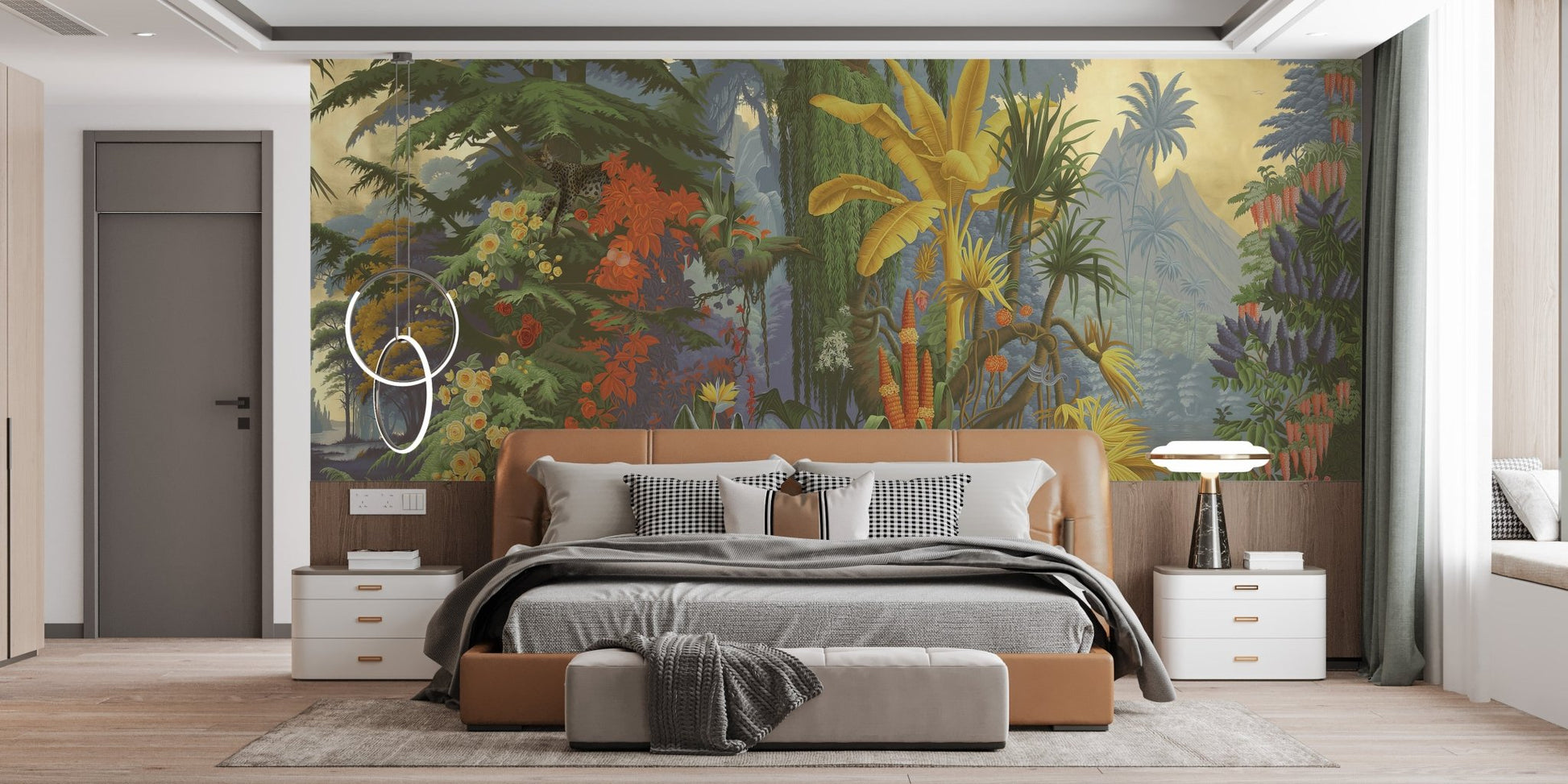 Vibrant Jungle Wall Mural - Wallanza