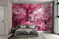Vibrant Pink Hydrangea Wallpaper - Wallanza