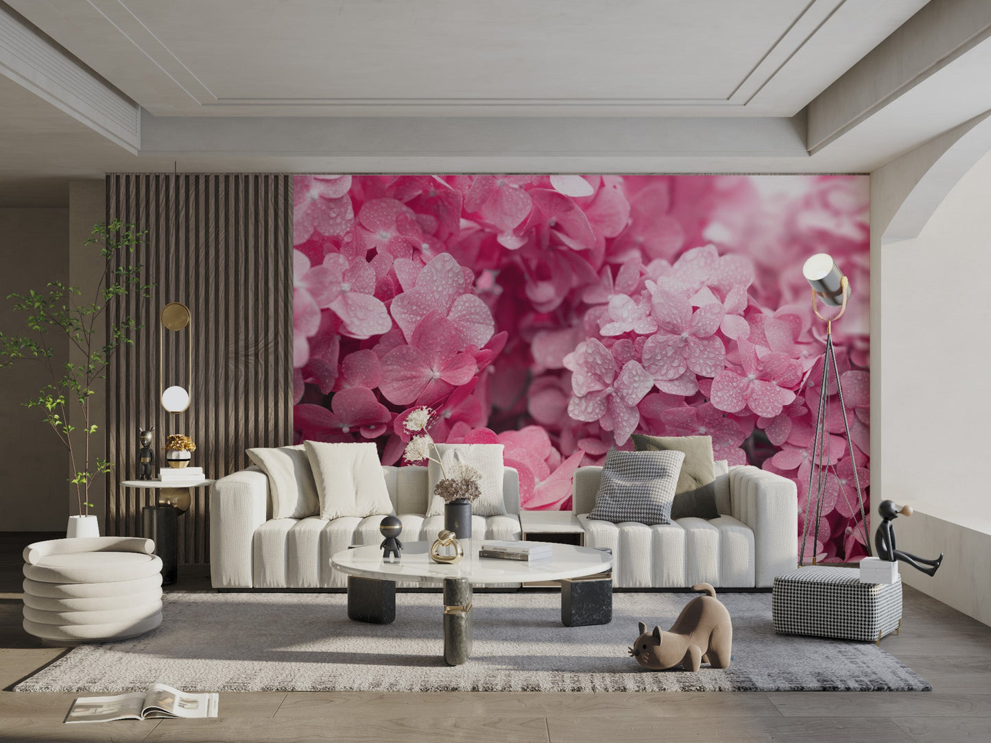 Vibrant Pink Hydrangea Wallpaper - Wallanza