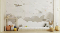 Vintage Airplane Adventure Wall Mural - Wallanza