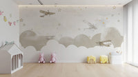 Vintage Airplane Adventure Wall Mural - Wallanza