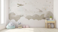 Vintage Airplane Adventure Wall Mural - Wallanza