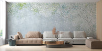 Soft pastel floral wallpaper arbor design wall mural decor.
