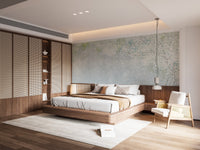 Vintage tree branch wallpaper with textured background wall mural.