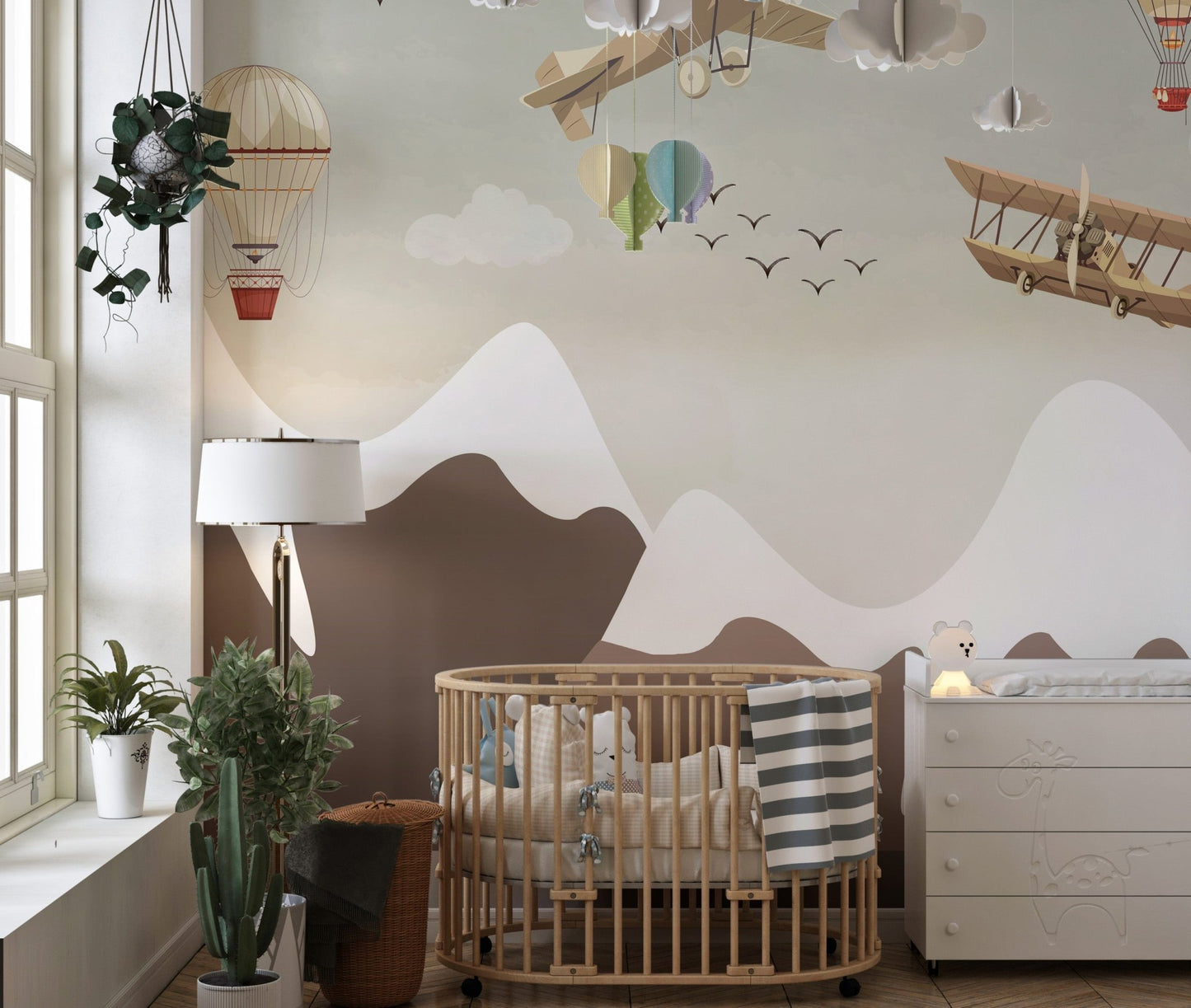 Vintage Aviation Wallpaper Mural - Wallanza