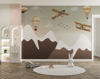 Vintage Aviation Wallpaper Mural - Wallanza