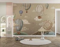 Vintage Balloons Wallpaper Mural - Wallanza