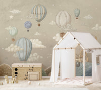 Vintage Balloons Wallpaper Mural - Wallanza
