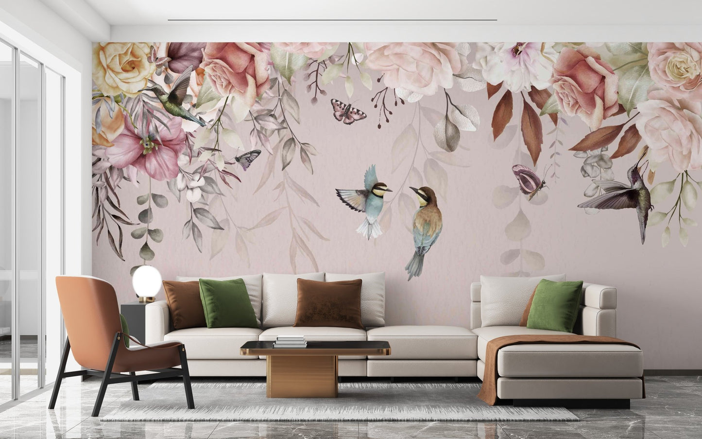 Vintage Blossoms Wallpaper Mural - Wallanza