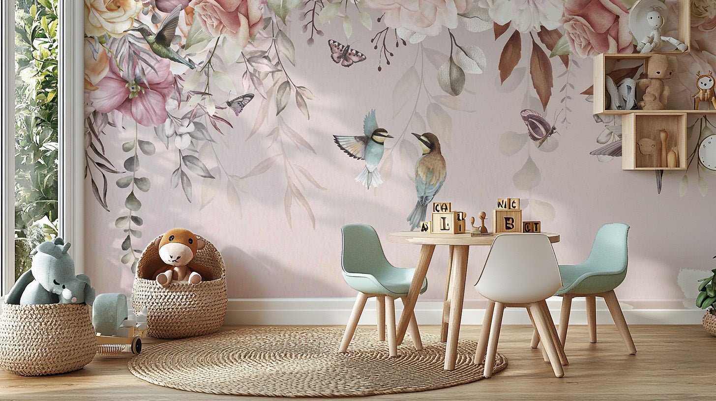 Vintage Blossoms Wallpaper Mural - Wallanza