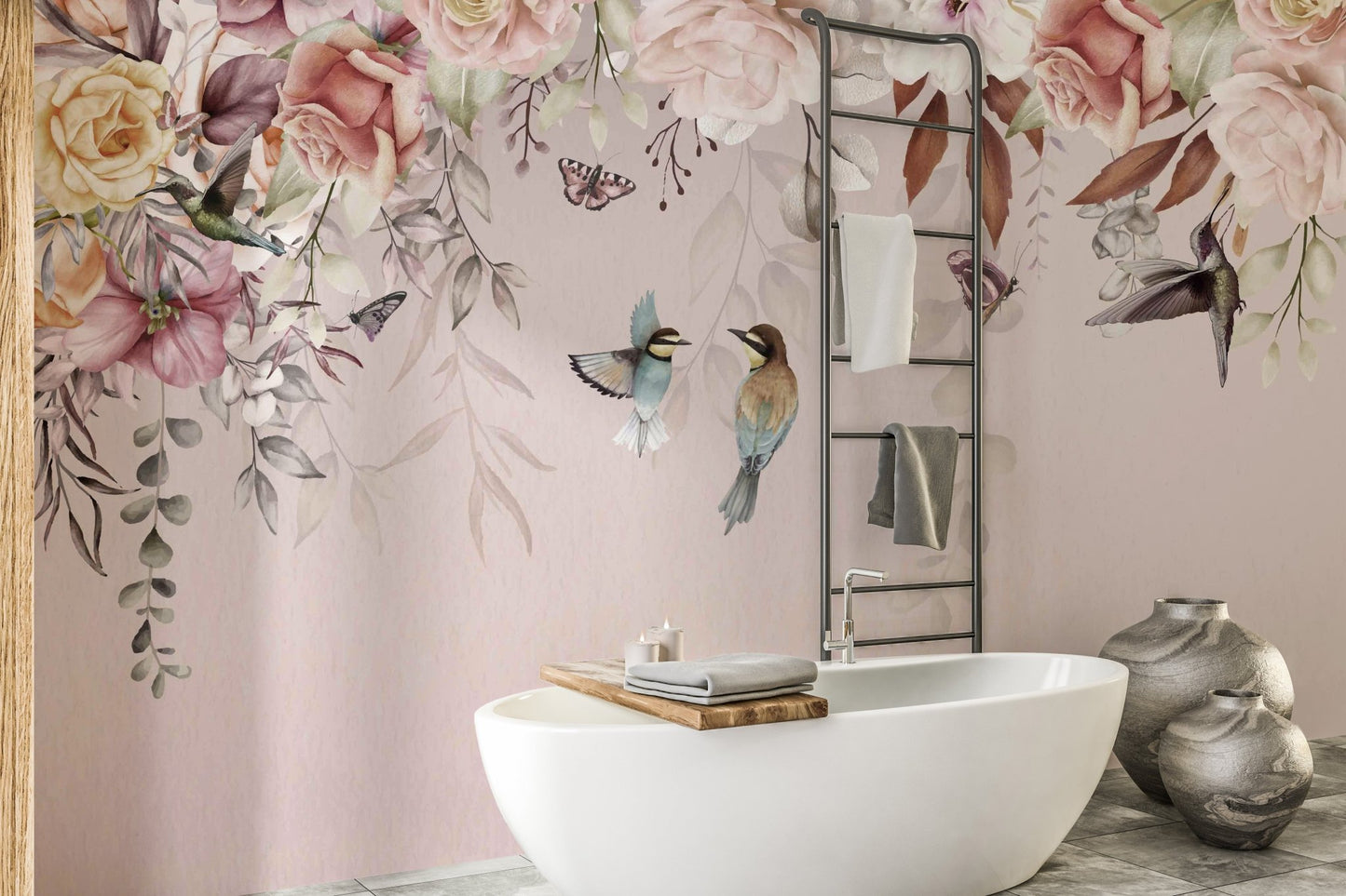 Vintage Blossoms Wallpaper Mural - Wallanza