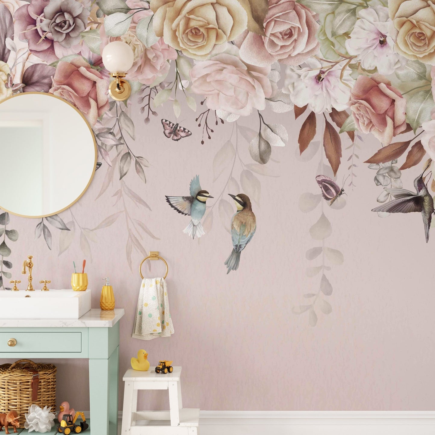Vintage Blossoms Wallpaper Mural - Wallanza