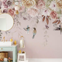 Vintage Blossoms Wallpaper Mural - Wallanza