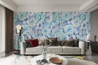 Vintage Blush Blue Wallpaper - Wallanza