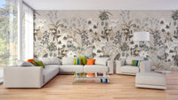 Vintage Botanical Wallpaper Mural - Wallanza