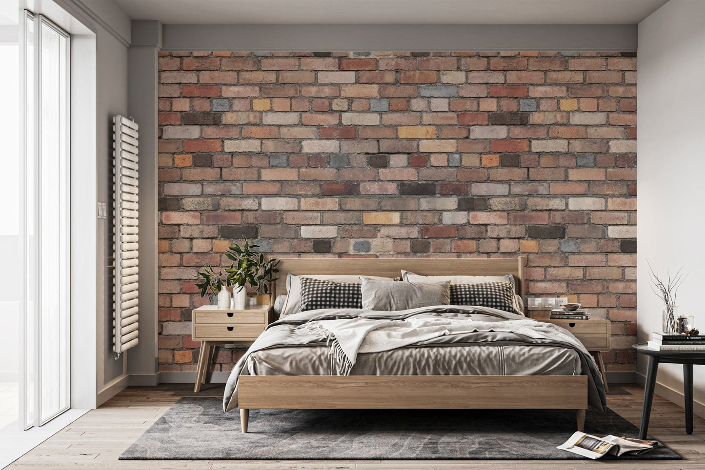 Vintage Brick Wall Mural - Wallanza