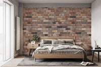 Vintage Brick Wall Mural - Wallanza