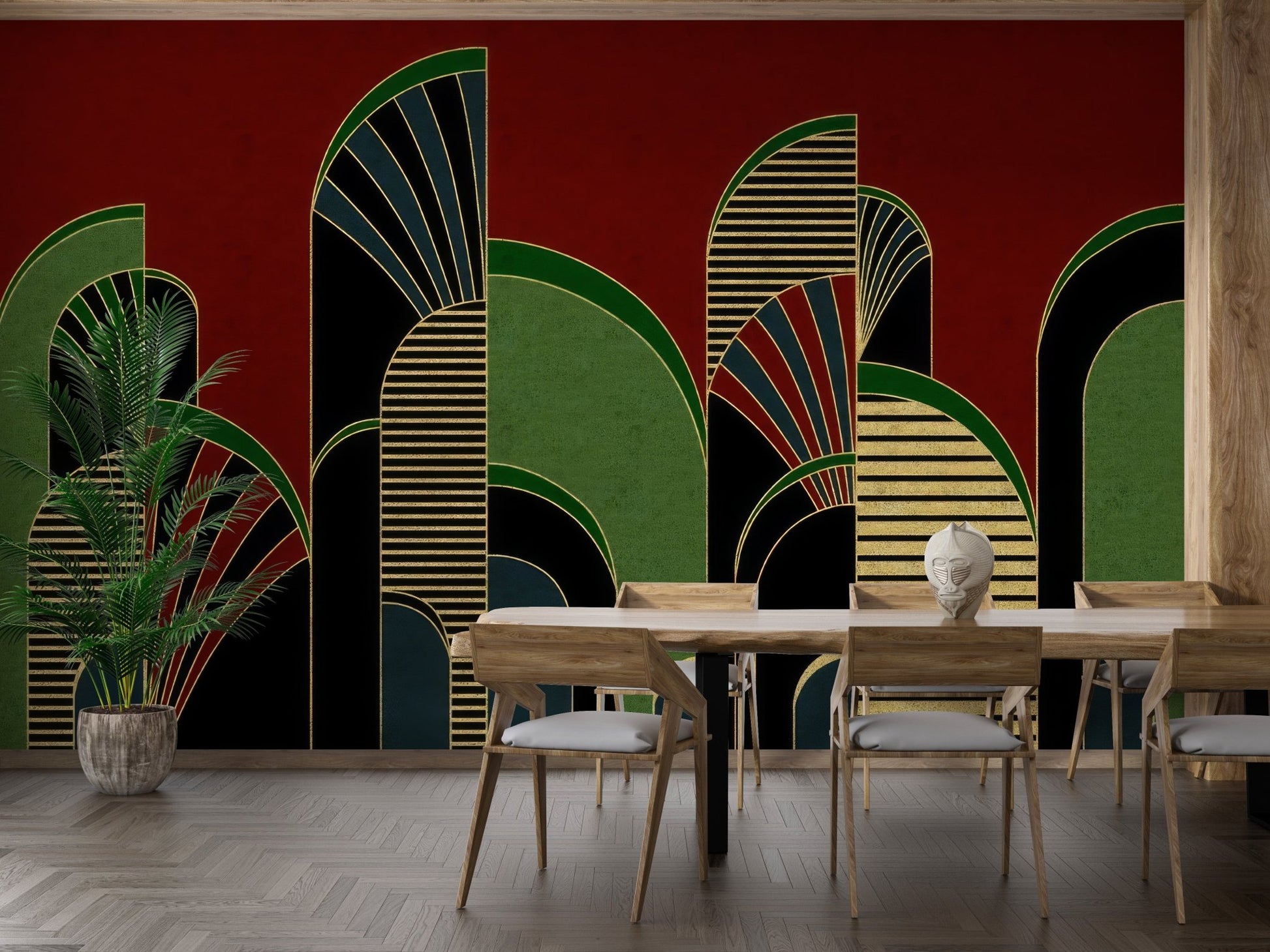 Vintage Deco Archway Wallpaper Mural - Wallanza
