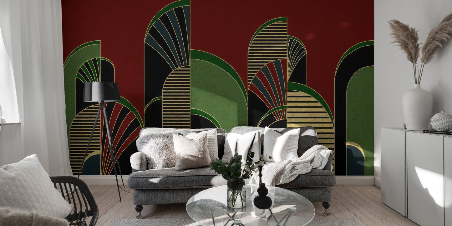 Vintage Deco Archway Wallpaper Mural - Wallanza
