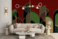 Vintage Deco Archway Wallpaper Mural - Wallanza