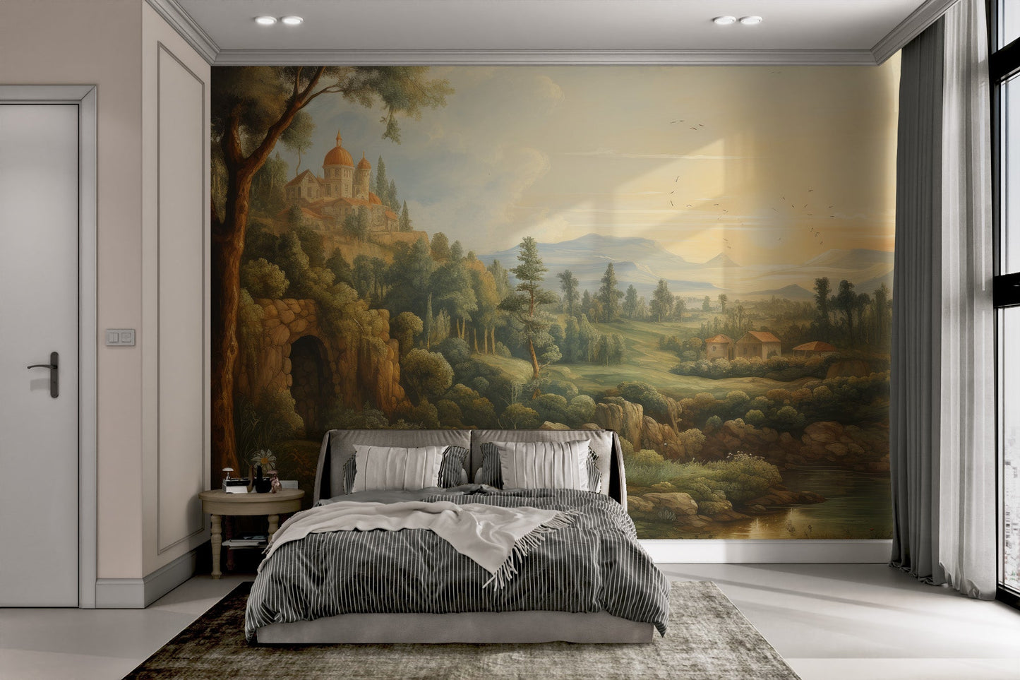 Vintage European Landscape Wallpaper - Wallanza
