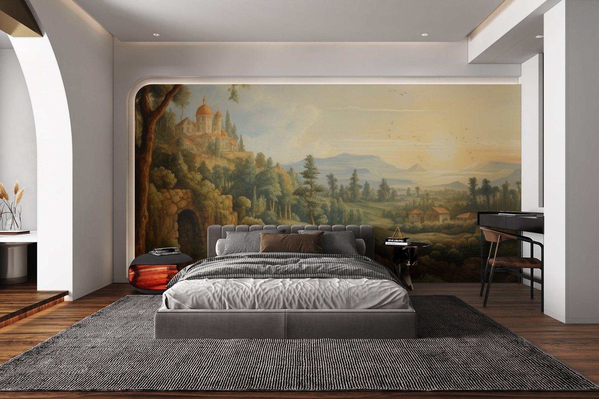 Vintage European Landscape Wallpaper - Wallanza