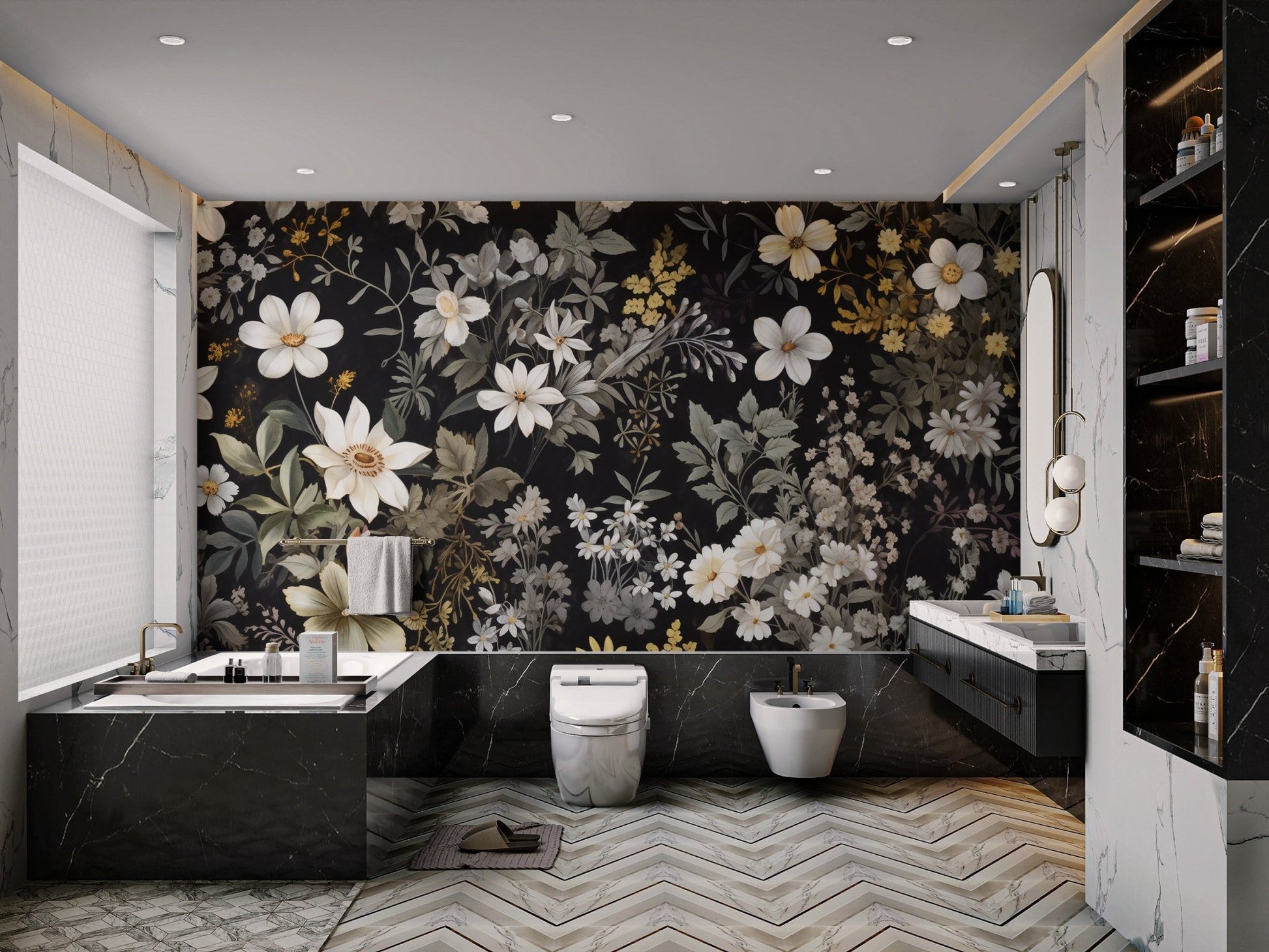 Vintage Floral Botanical Wallpaper - Wallanza