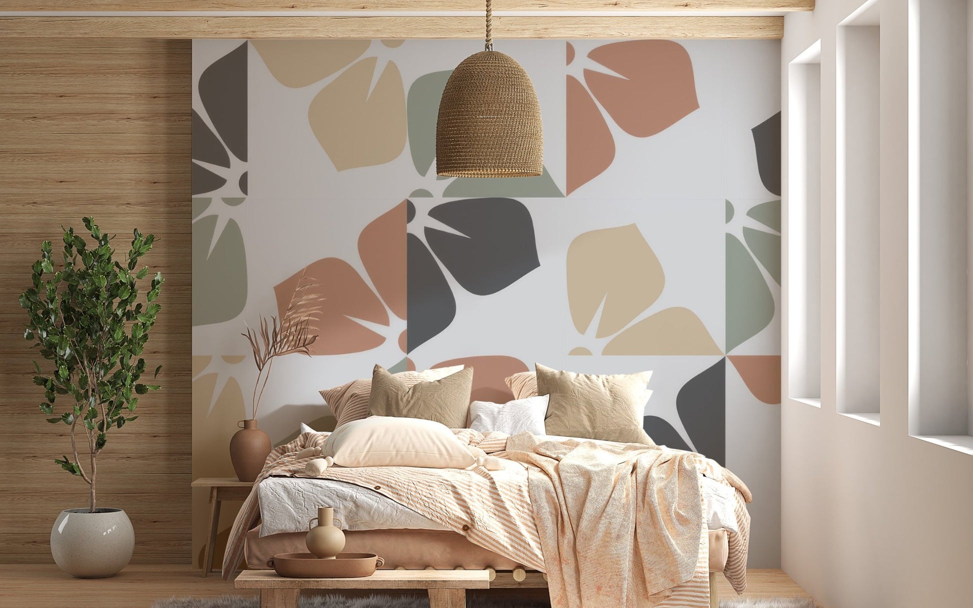 Vintage Foliage Wall Mural - Wallanza