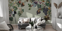 Vintage Green Fig Tree Wall Mural - Wallanza