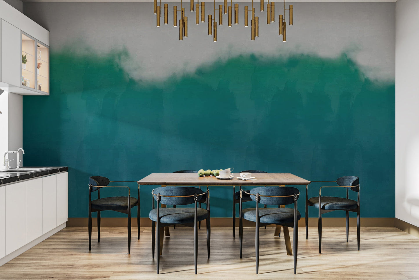 Watercolor Beach Wall Mural - Wallanza