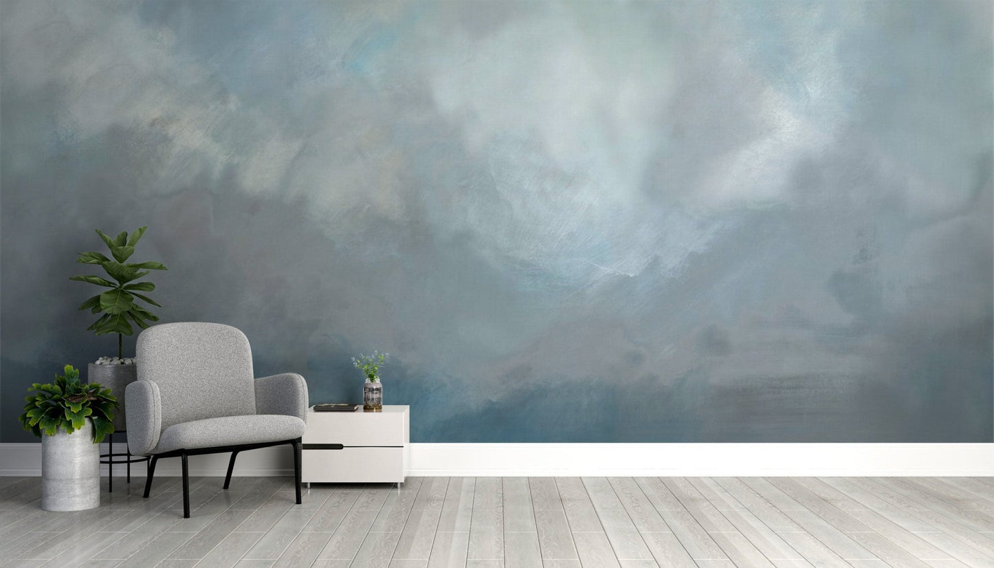 Watercolor Beach Wallpaper Mural - Wallanza