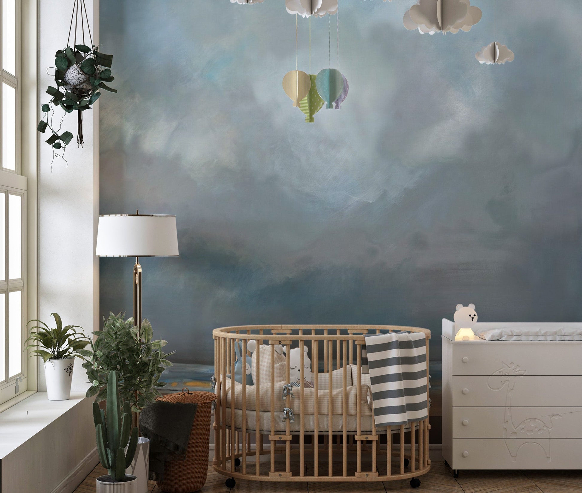 Watercolor Beach Wallpaper Mural - Wallanza