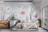 Watercolor Botanical Floral Wallpaper - Wallanza