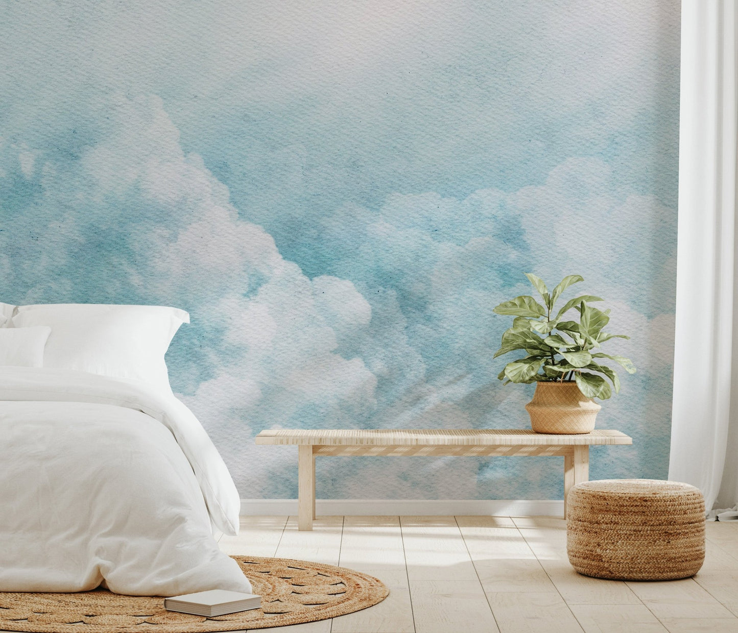 Watercolor Cloud Dancer Wallpaper - Wallanza