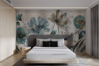 Watercolor Floral Botanical Wall Mural - Wallanza