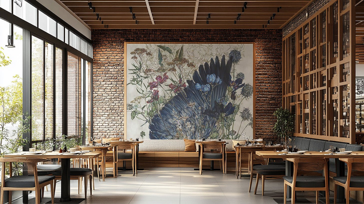 Watercolor Floral Harmony Wall Mural - Wallanza