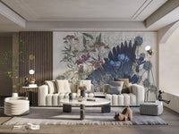 Watercolor Floral Harmony Wall Mural - Wallanza