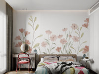 Watercolor Floral Wallpaper Mural - Wallanza