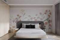 Watercolor Floral Wallpaper Mural - Wallanza