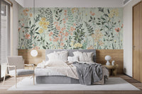 Watercolor Flower Meadow Wallpaper - Wallanza