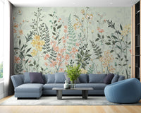 Watercolor Flower Meadow Wallpaper - Wallanza