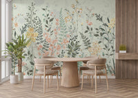 Watercolor Flower Meadow Wallpaper - Wallanza
