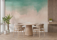 Subtle Watercolor Ombre Wall Mural