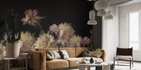 Watercolor Peony Blossom Wallpaper Mural - Wallanza