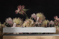 Watercolor Peony Blossom Wallpaper Mural - Wallanza