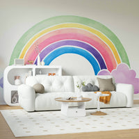 Watercolor Rainbow Wall Mural - Wallanza
